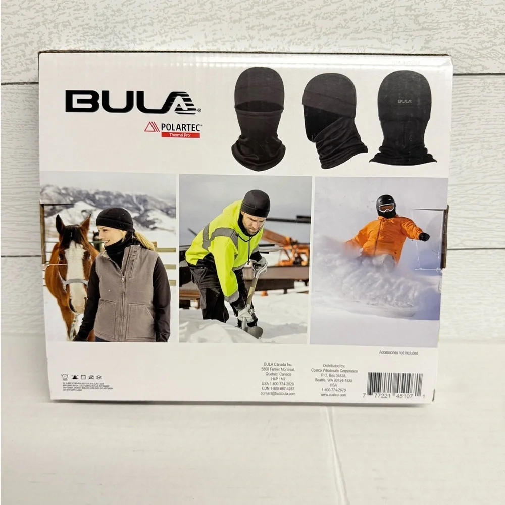 BULA Black Balaclava 2 Pack L/XL Unisex